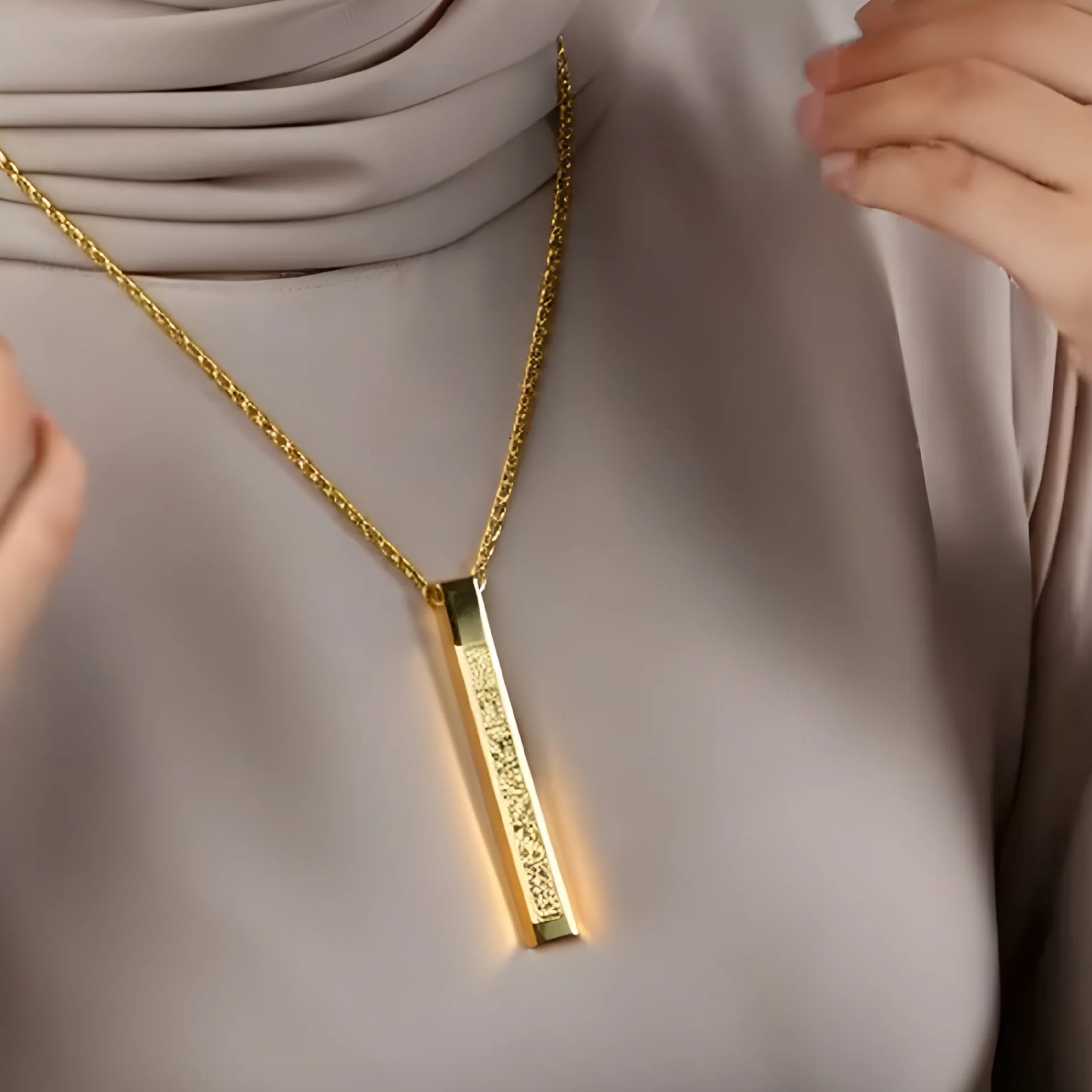 Buy 1 Get 1 Ayatul Kursi Necklace – 18K Gold Plated Silver Islamic Jewelry