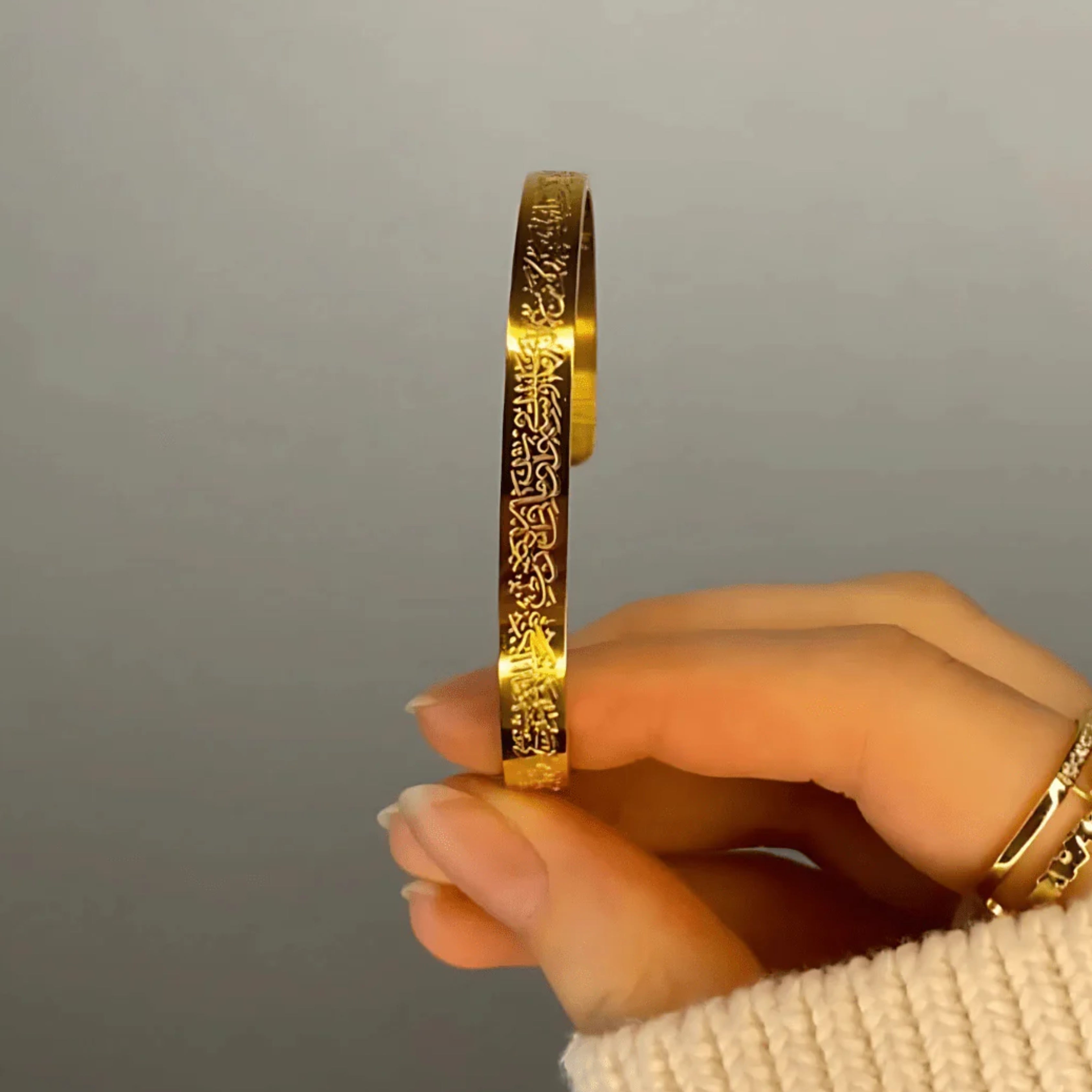 Buy 1 Get 1 free Ayatul Kursi Bracelet | 18K Gold Plated, Silver Islamic Bracelet for Faith
