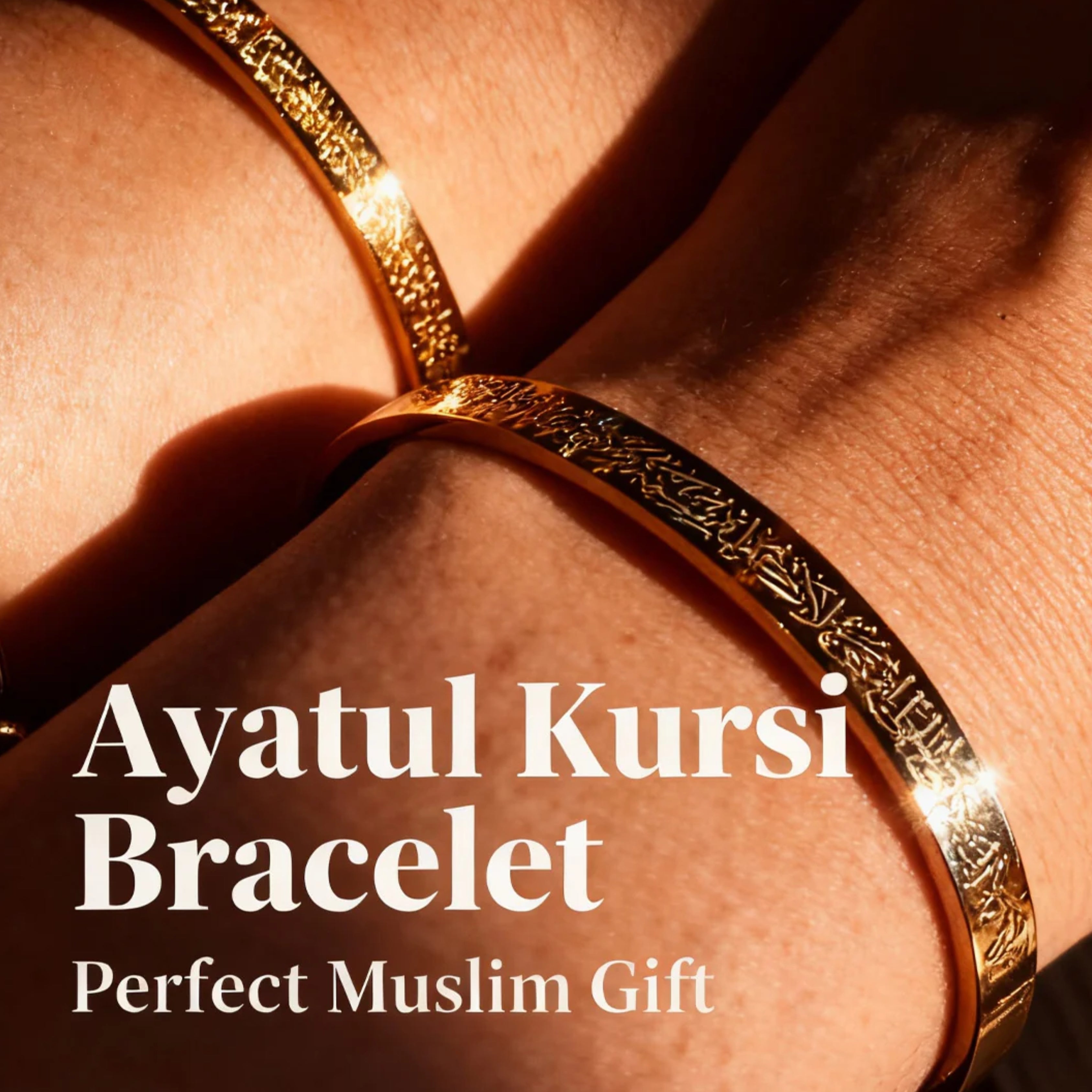Buy 1 Get 1 free Ayatul Kursi Bracelet | 18K Gold Plated, Silver Islamic Bracelet for Faith
