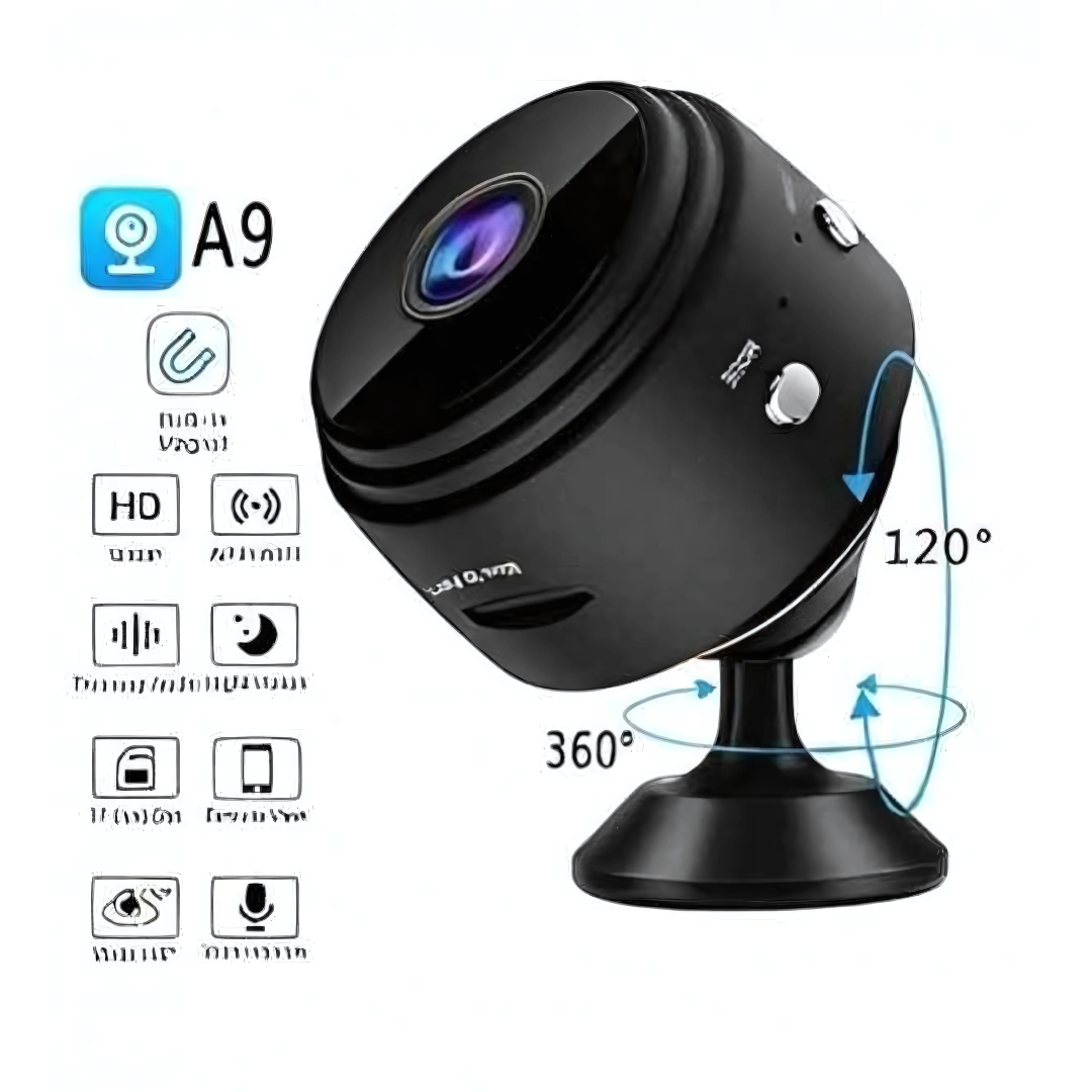 A9 Mini WiFi Camera – 1080P HD | Night Vision | Motion Detection | Wireless Security