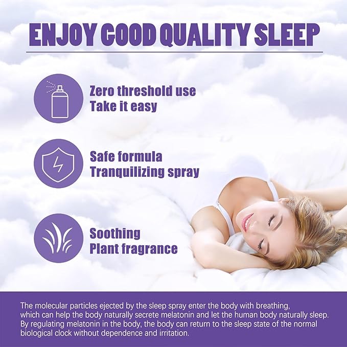 South Moon Lavender Relieve Sleep Spray – Natural Pillow Mist for Deep Sleep & Relaxation