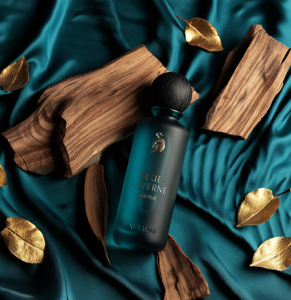 Blue Laverne Bakhur Perfume – Luxury Arabian Oud Fragrance for Men & Women (Long Lasting Scent)