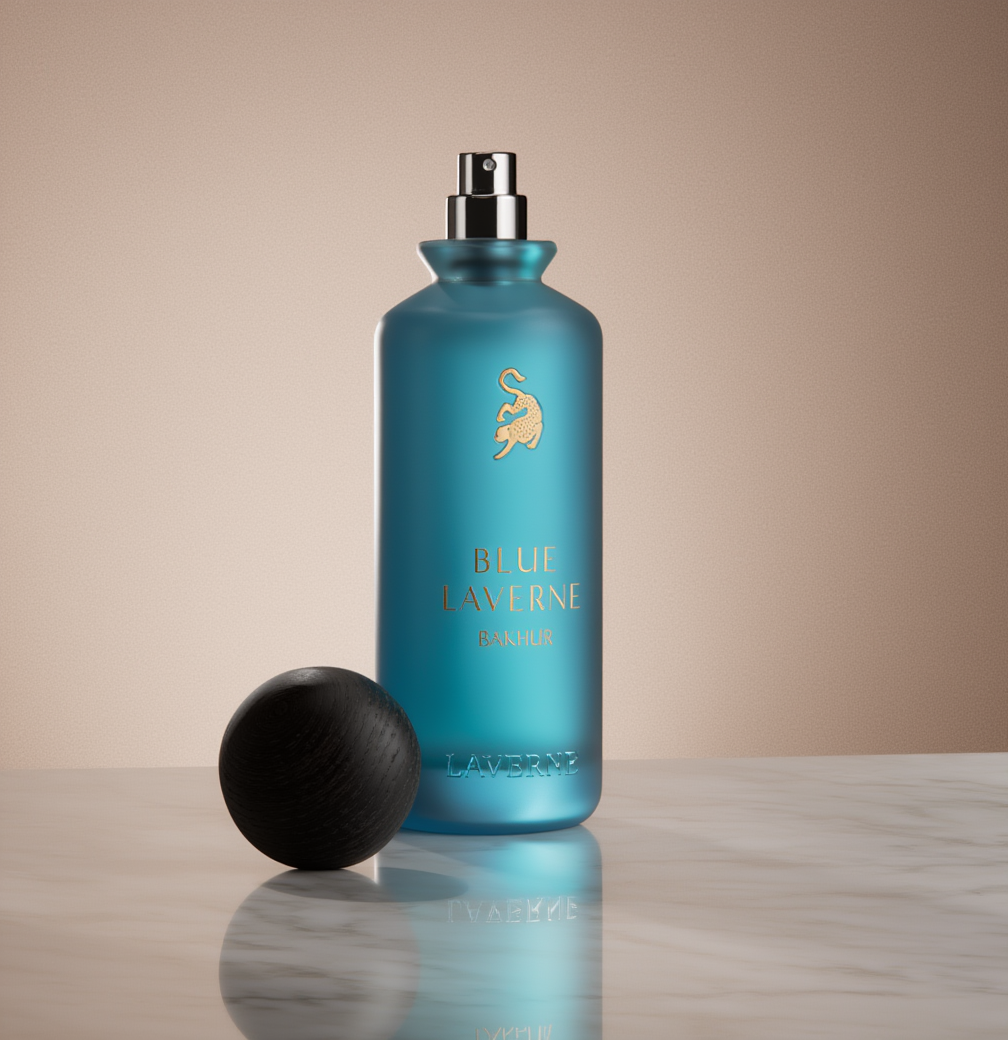 Blue Laverne Bakhur Perfume – Luxury Arabian Oud Fragrance for Men & Women (Long Lasting Scent)