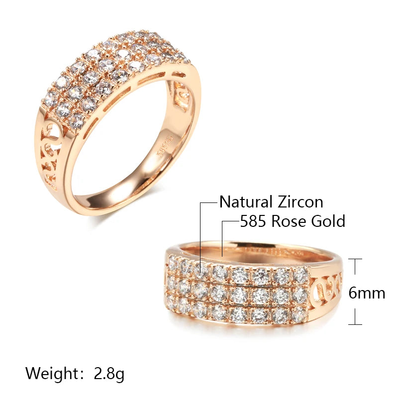 Elegant Inlaid Zircon Geometry Ring for Women | Shiny Gold & Silver Fashion Ring | Luxury Geometric Statement Jewelry