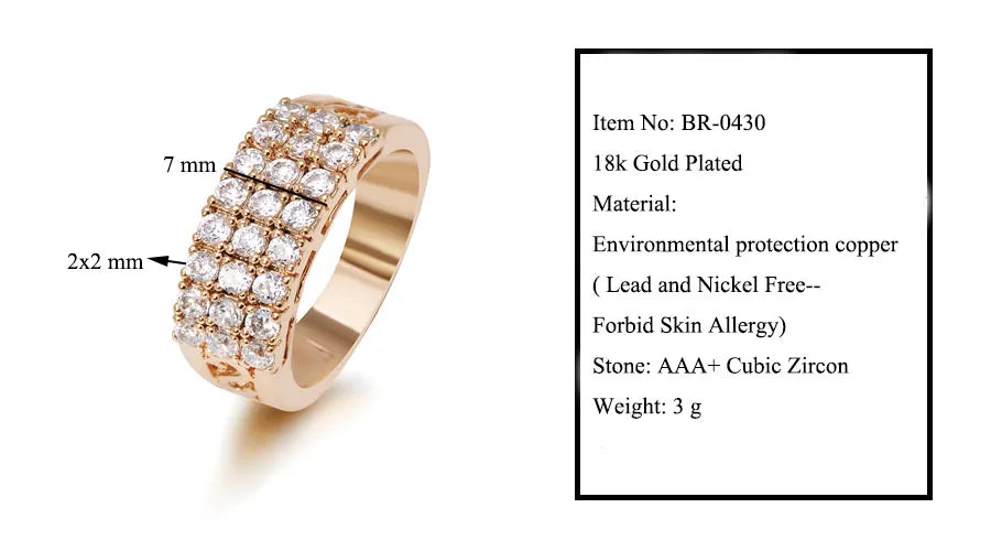 Elegant Inlaid Zircon Geometry Ring for Women | Shiny Gold & Silver Fashion Ring | Luxury Geometric Statement Jewelry