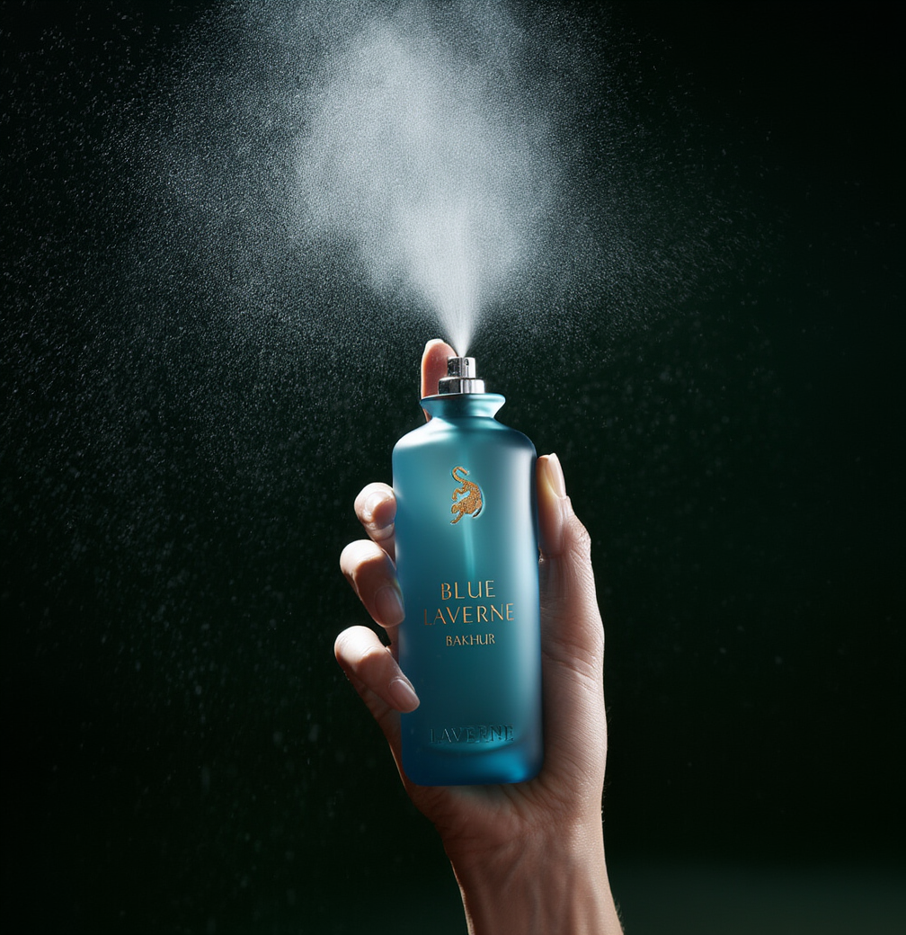 Blue Laverne Bakhur Perfume – Luxury Arabian Oud Fragrance for Men & Women (Long Lasting Scent)