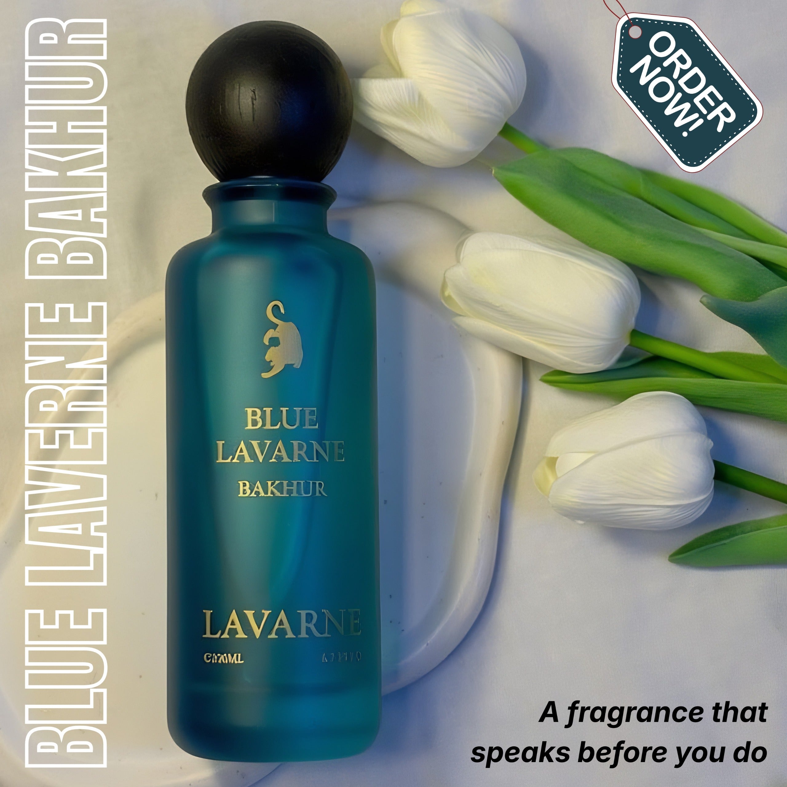 Blue Laverne Bakhur Perfume – Luxury Arabian Oud Fragrance for Men & Women (Long Lasting Scent)