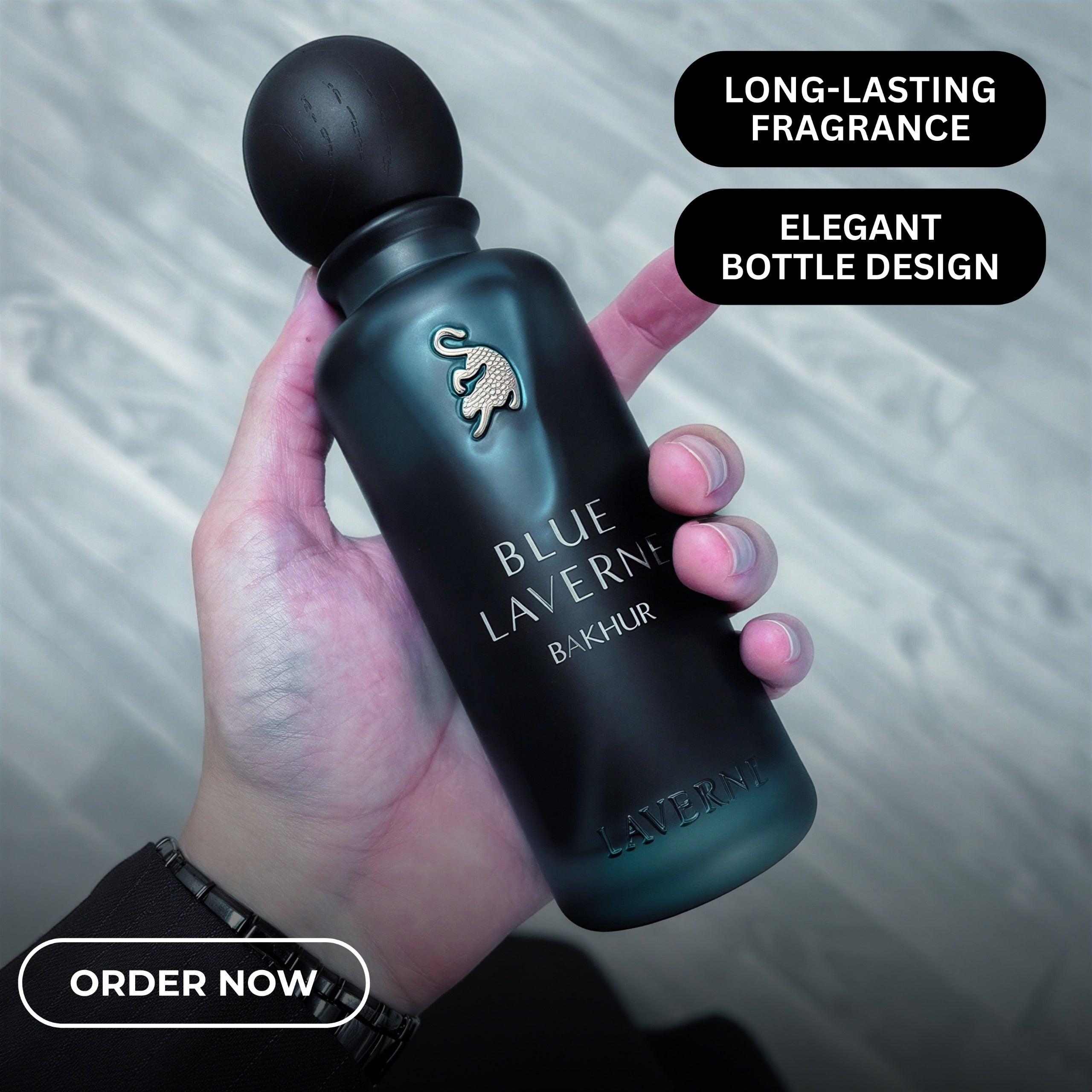 Blue Laverne Bakhur Perfume – Luxury Arabian Oud Fragrance for Men & Women (Long Lasting Scent)